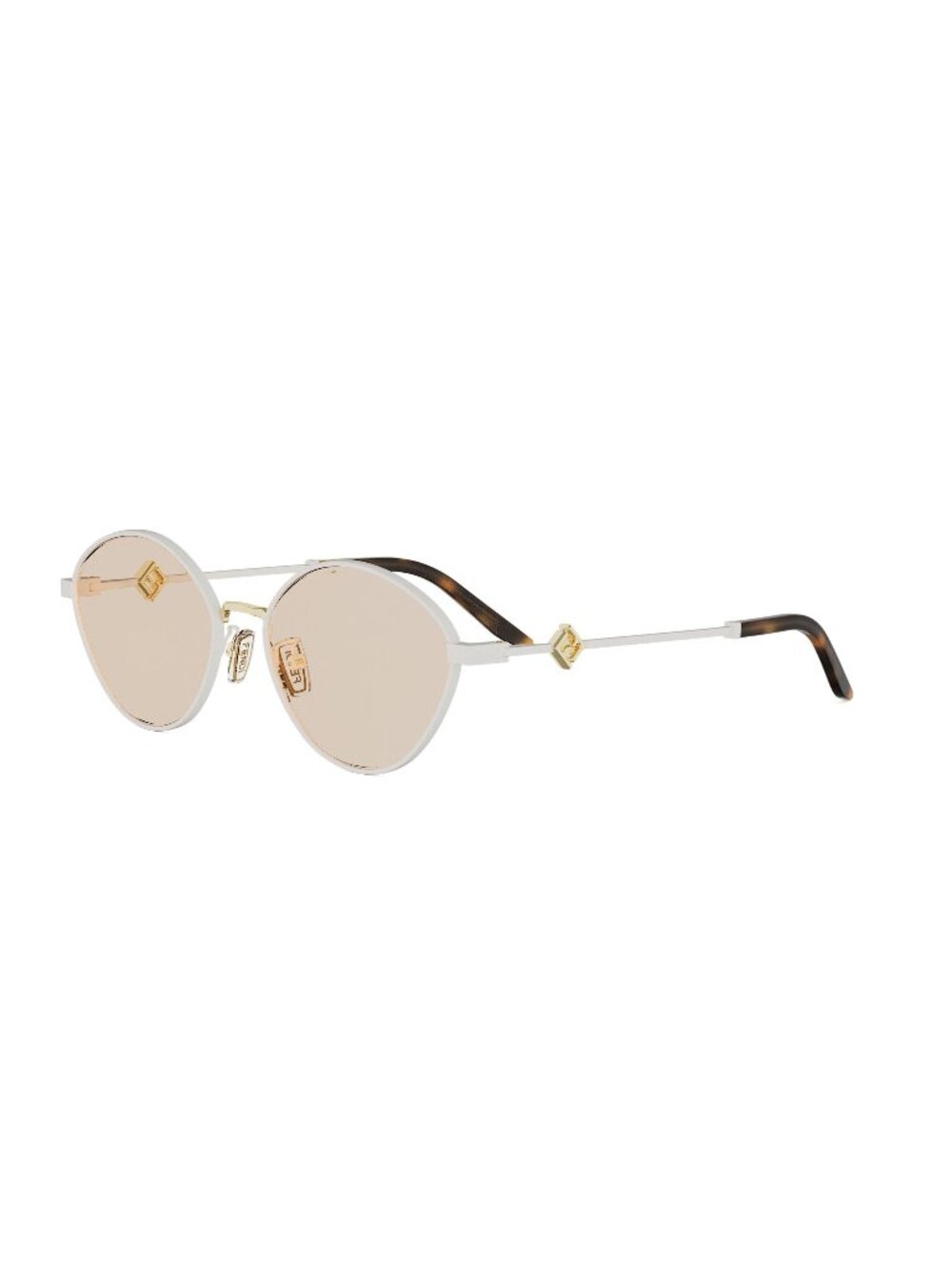 New FENDI Women's Sunglasses Metal Frame FF DIAMONDS FE40217U 25E 55